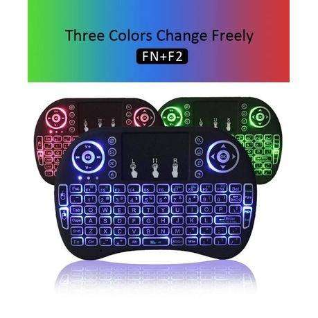 Mini Keyboard 3 Color Backlit 2.4G Wireless Keyboard-Android Smart TV Box