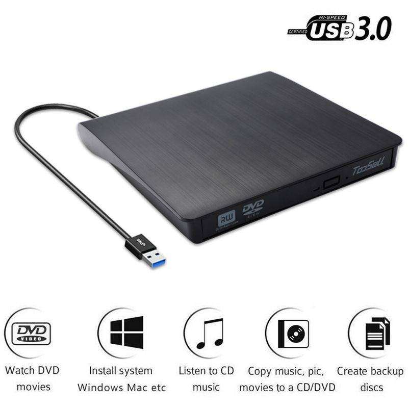 USB 3.0 Ultra Portable External DVD Drive/Writer/Burner