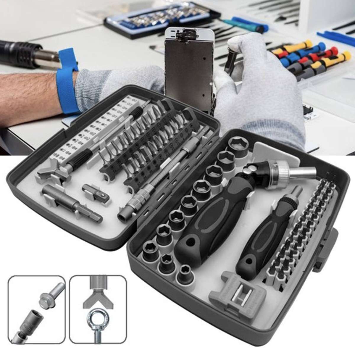 68-in-1 Ratchet Screwdriver Set