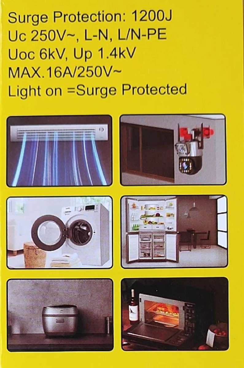 16A 250V Surge Protector Multi Adaptor Q-CD30