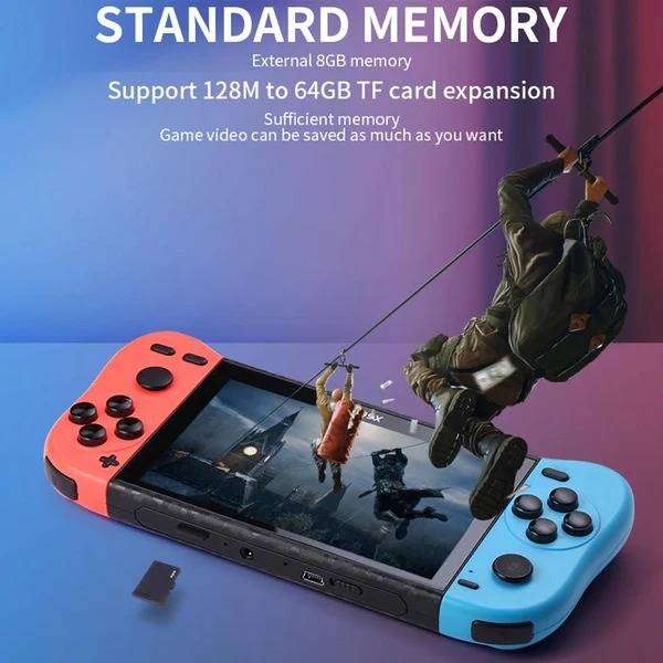 GSX500 Video Game Console, 5.1-inch Screen, 6000 Games, Black