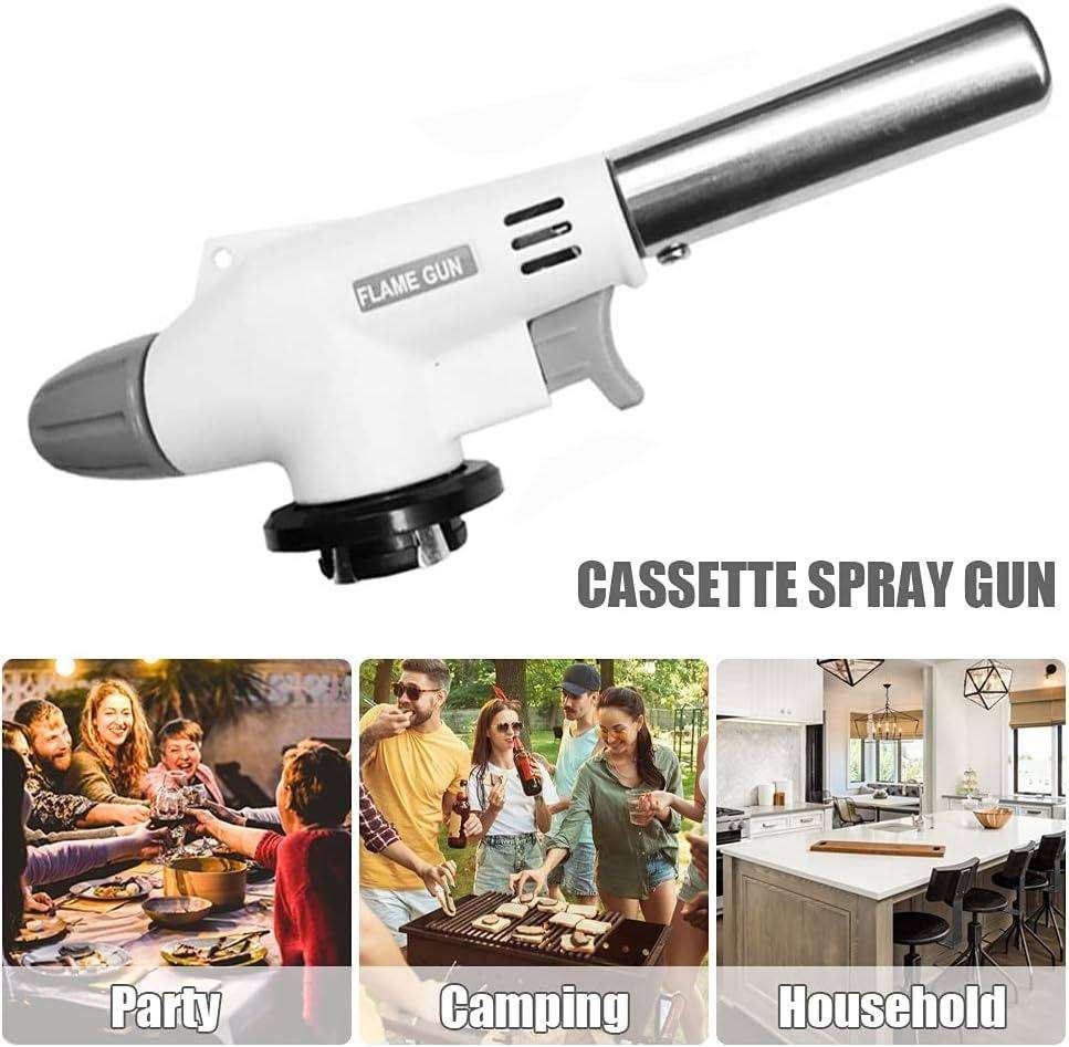 Kitchen Blow Torch Gas Torch - Flame Adjustable, Gas Butane Culinary for Home and Outdoor
