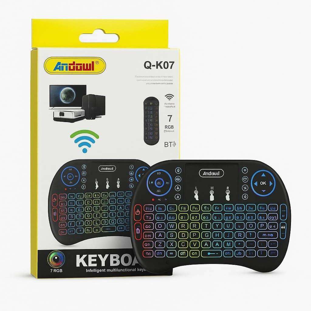 Mini Keyboard 3 Color Backlit 2.4G Wireless Keyboard-Android Smart TV Box