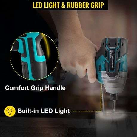 Cordless Rechargeable Impact Wrench With Battery Pack