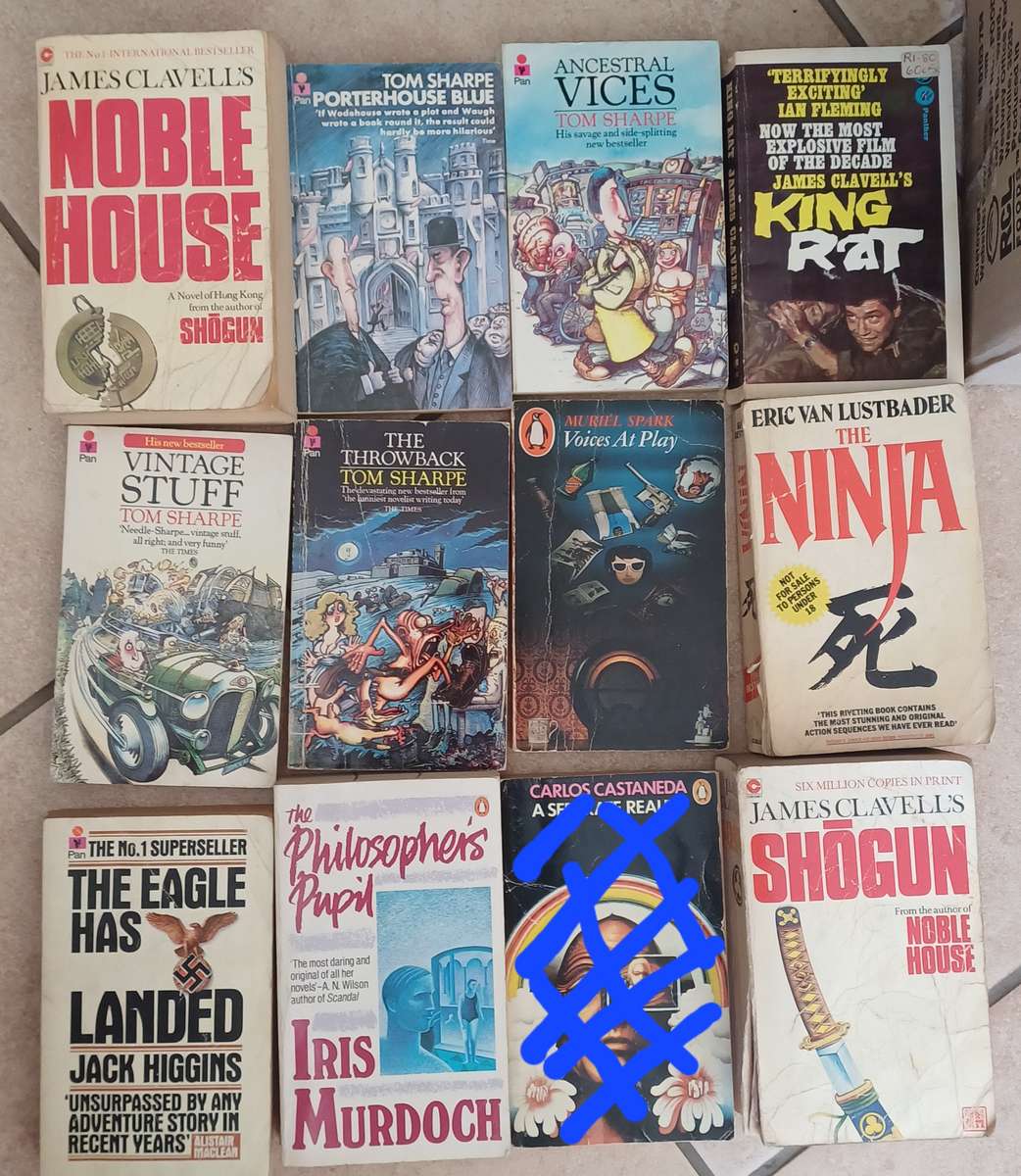 Boxes of Books Fiction and Nonfiction