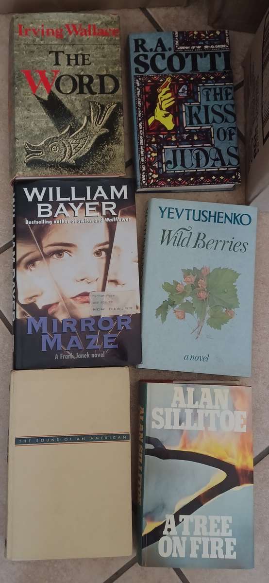 Boxes of Books Fiction and Nonfiction