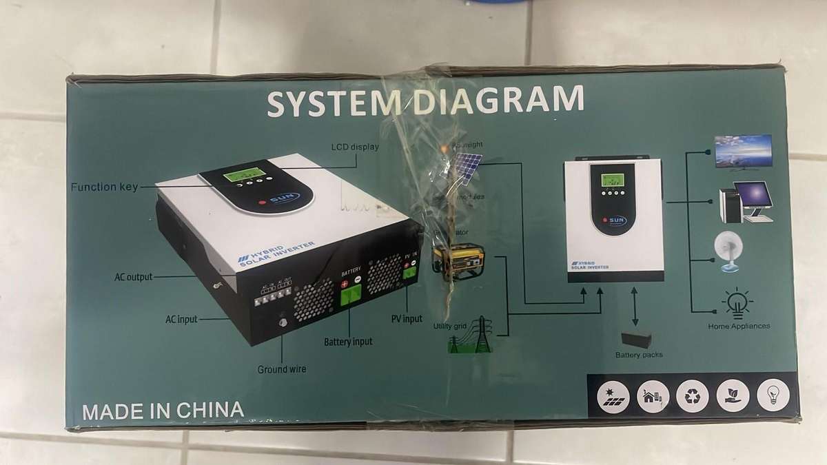 SUN S-2120/S-2130 1500w Hybrid Solar Inverter -  SEALED BOX - Liquidation Auction