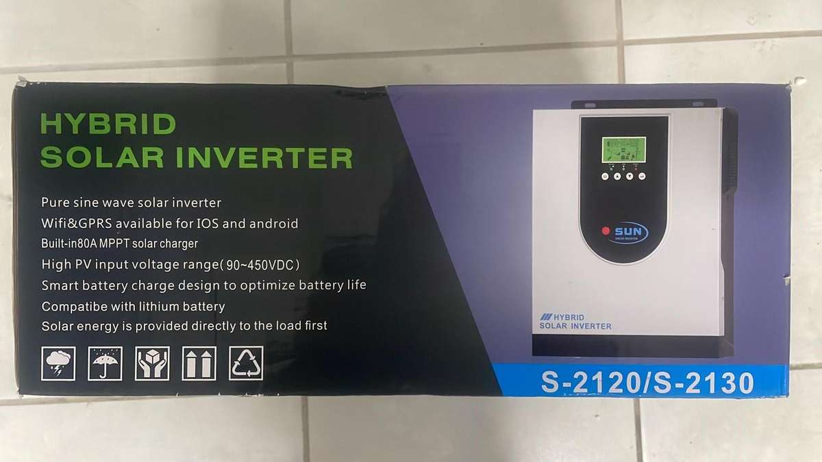 SUN S-2120/S-2130 1500w Hybrid Solar Inverter -  SEALED BOX - Liquidation Auction