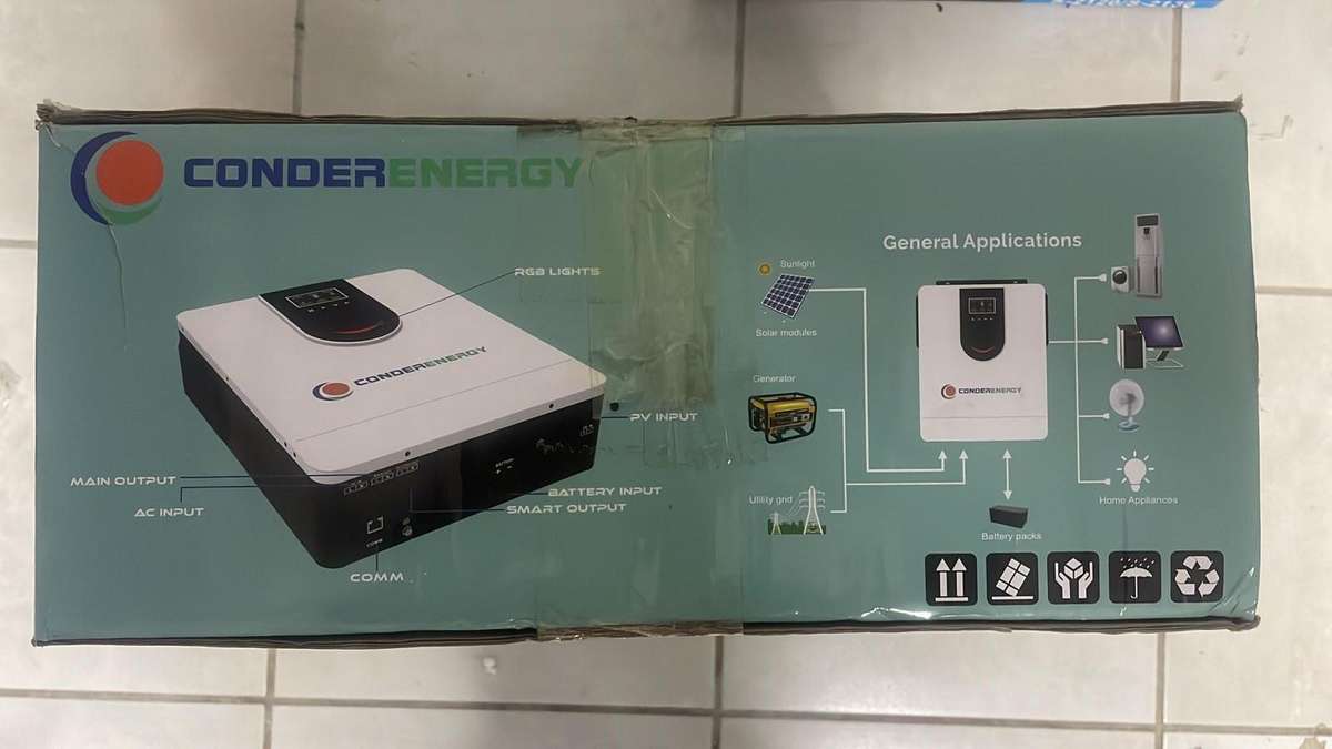 CONDER ENERGY S-2155 6kw 48v  On/Off Grid Solar Inverter - Liquidation Auction