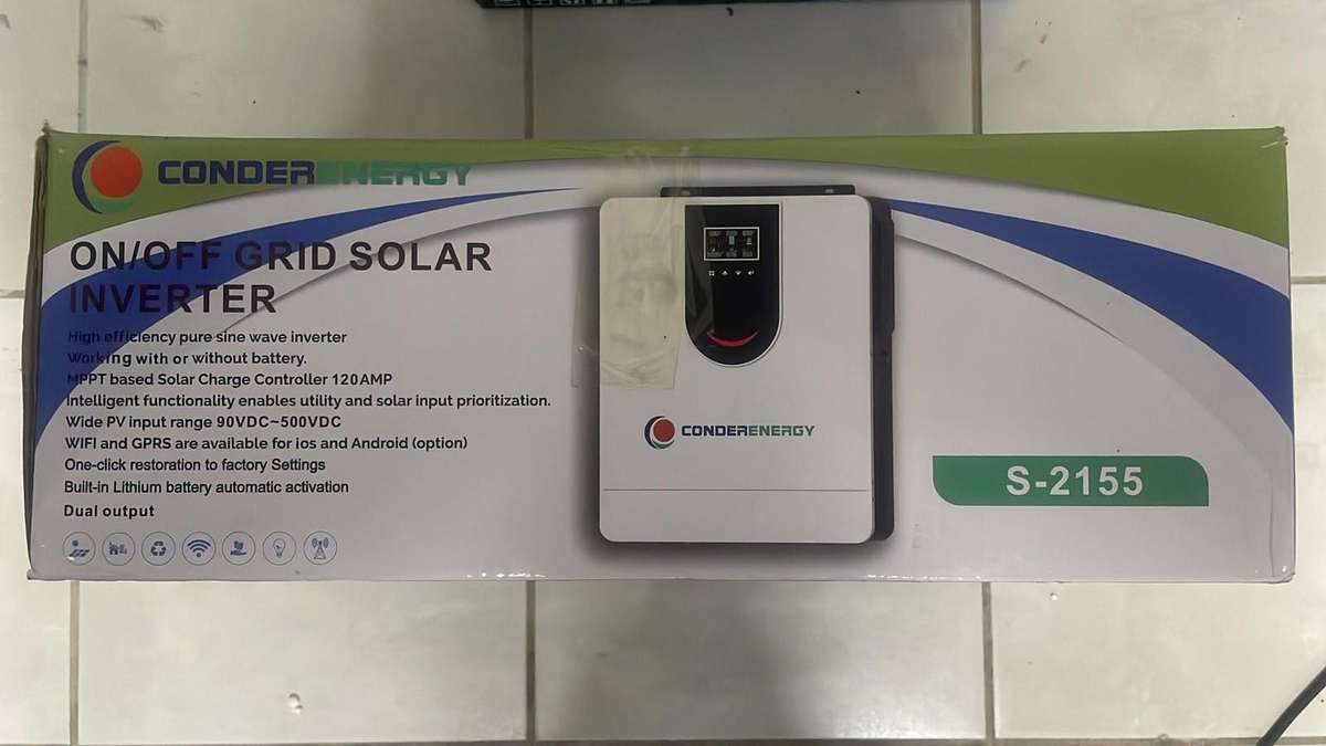CONDER ENERGY S-2155 6kw 48v  On/Off Grid Solar Inverter - Liquidation Auction