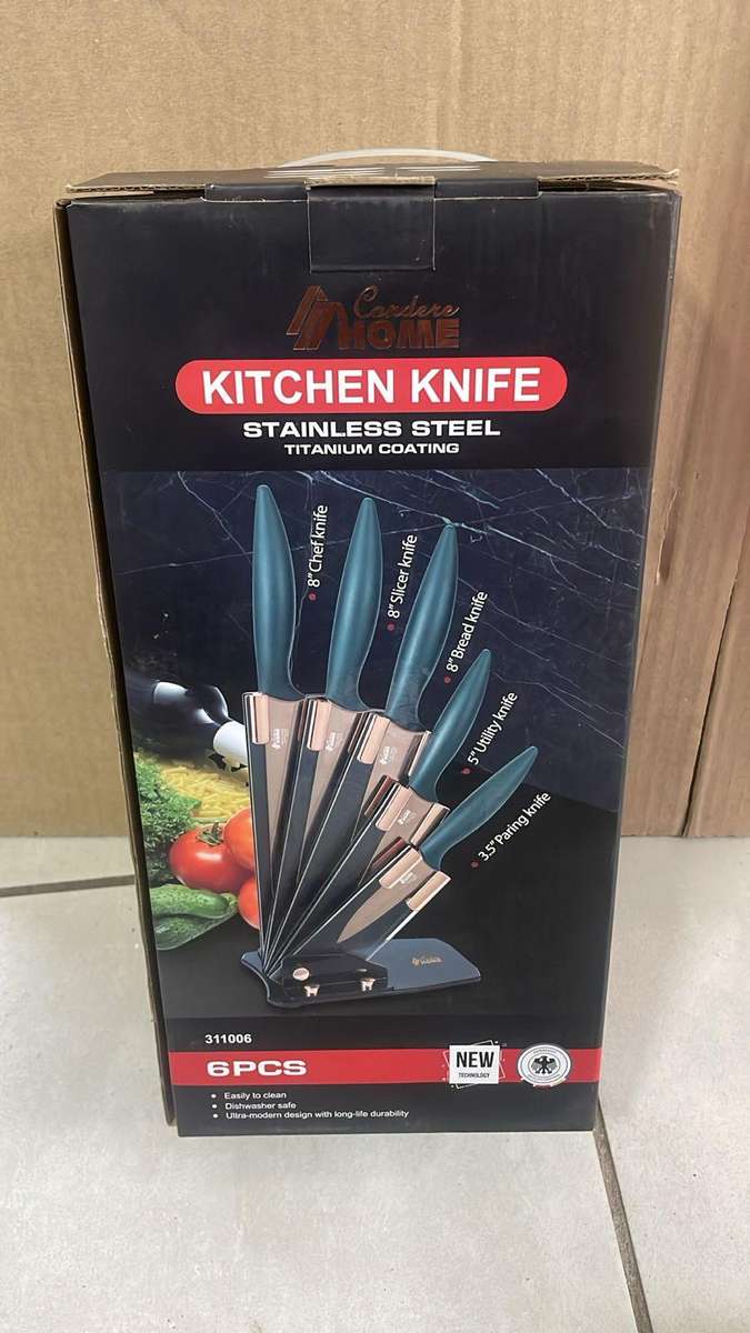 New Condere Home 6-Piece Kitchen Knife Set  Liquidation Auction