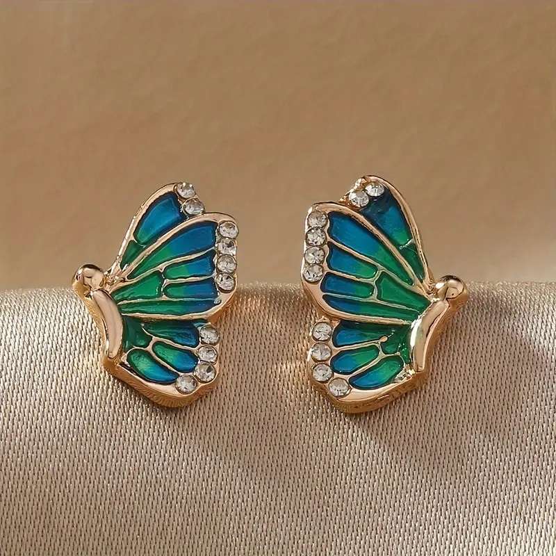 Butterfly Drop Earrings Bohemian Elegant