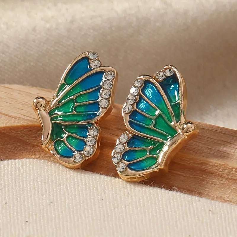 Butterfly Drop Earrings Bohemian Elegant