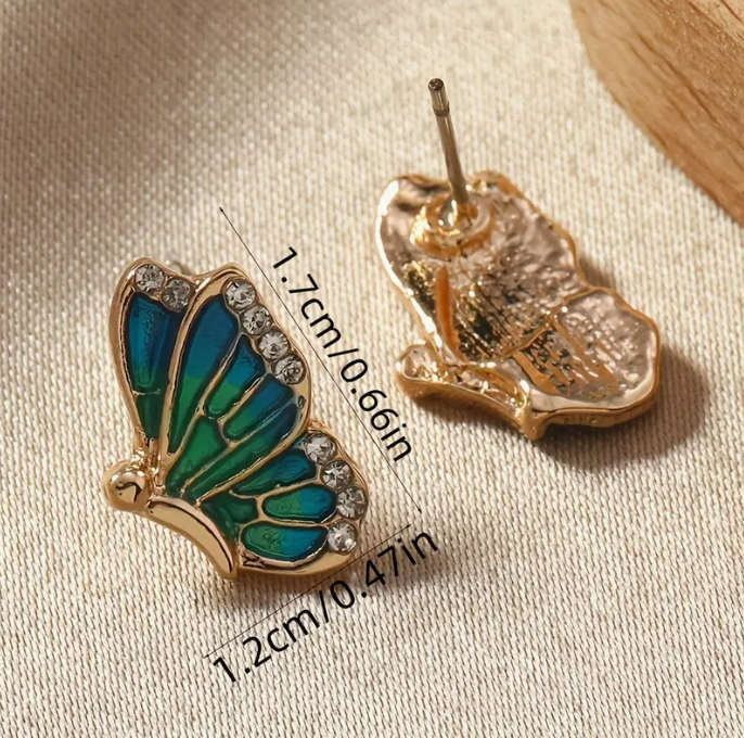Butterfly Drop Earrings Bohemian Elegant