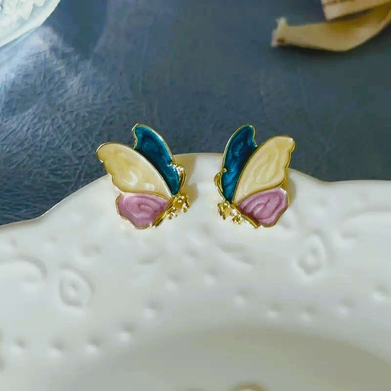 Butterfly Drop Earrings Bohemian Elegant