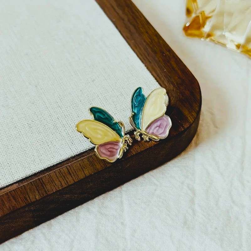 Butterfly Drop Earrings Bohemian Elegant