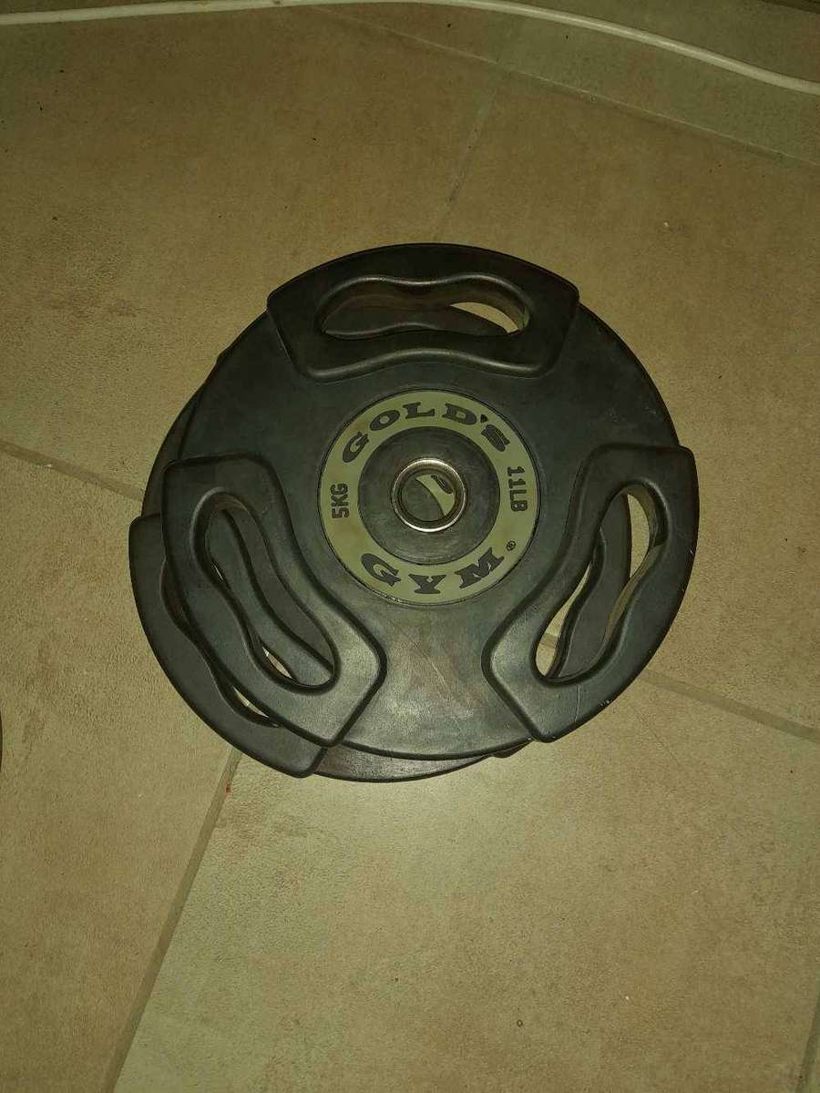 Gold's 5kg weight plates(x 2)