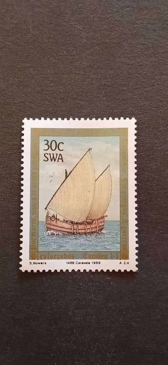 S.W.A 1988 500TH ANN. OF THE DISCOVERY OF CAPE OF GOOD HOPE BY BARTHOLOMEU DIAS