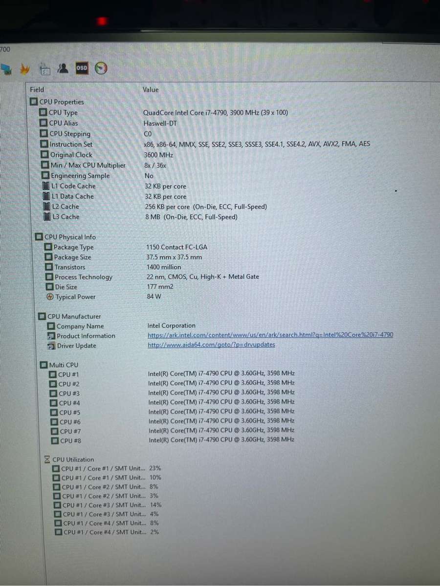 Intel Core i7 4790 Combo