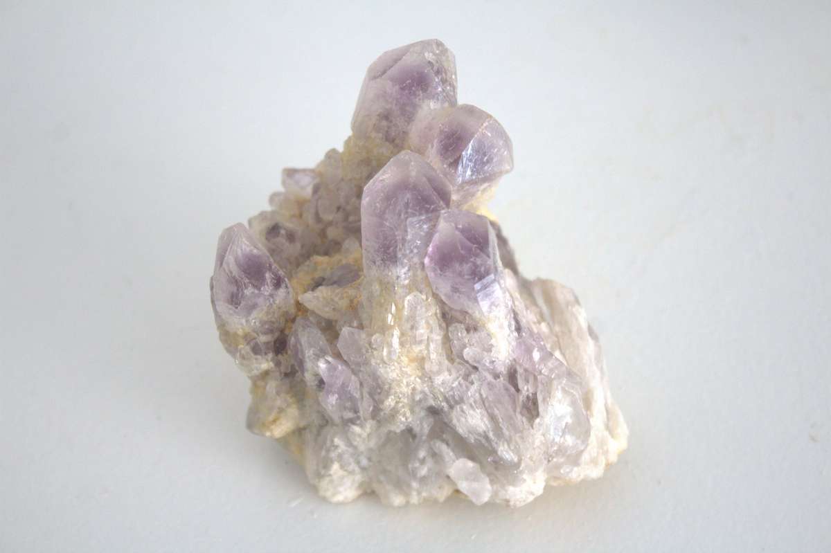 Amethyst - Light Purple.  Approx 12 x 7 x 7