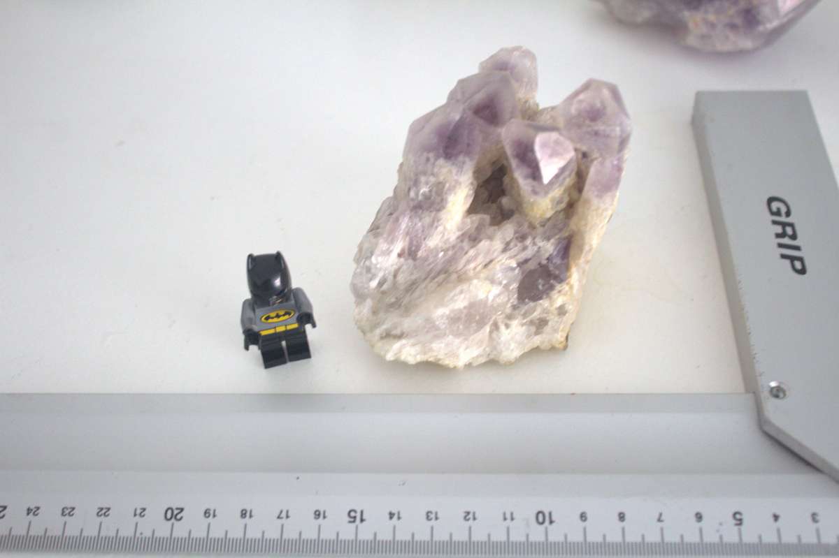 Amethyst - Light Purple.  Approx 12 x 7 x 7