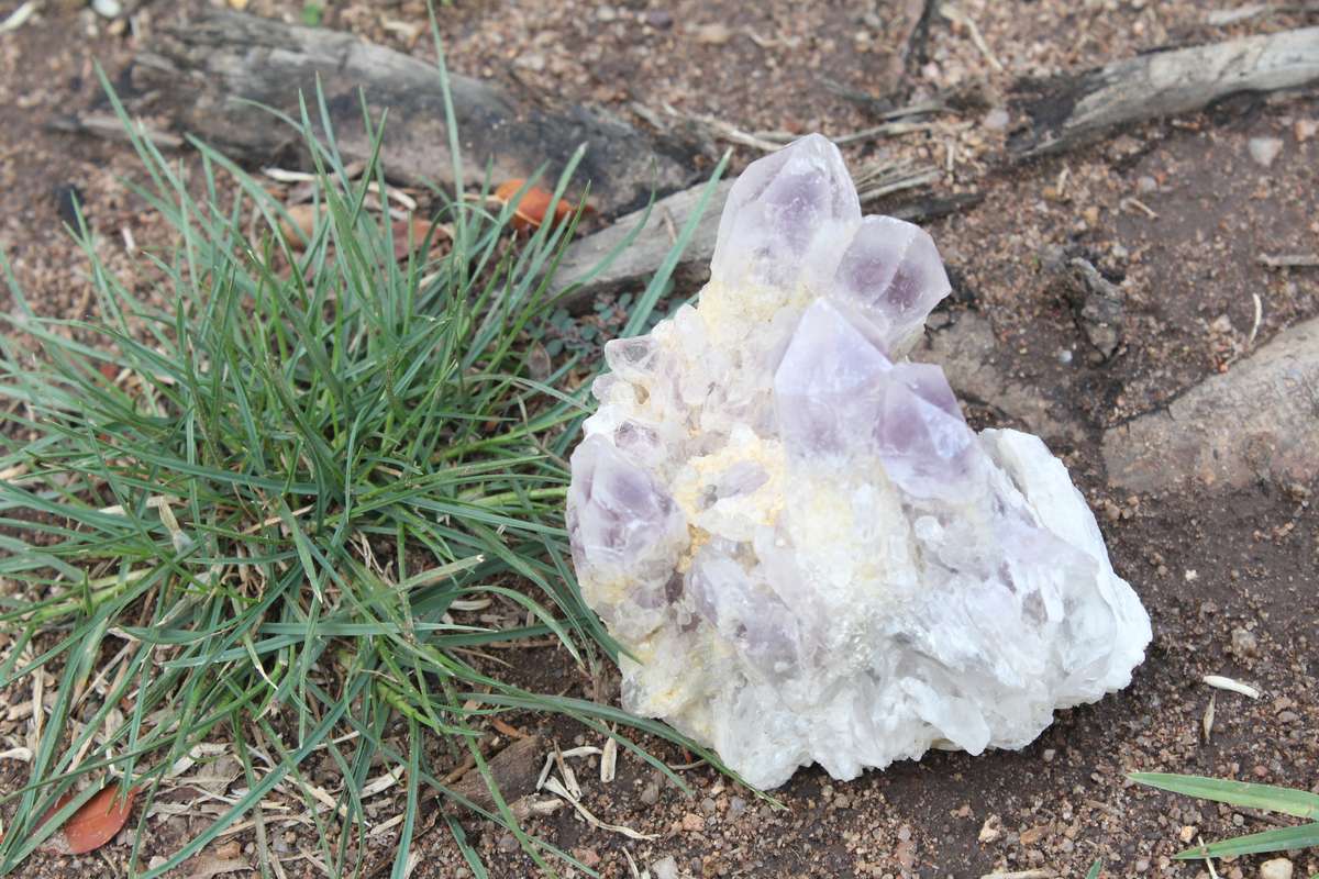 Amethyst - Light Purple.  Approx 12 x 7 x 7
