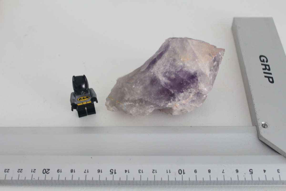 Amethyst - Light Purple.  Approx 10 x 7 x 7