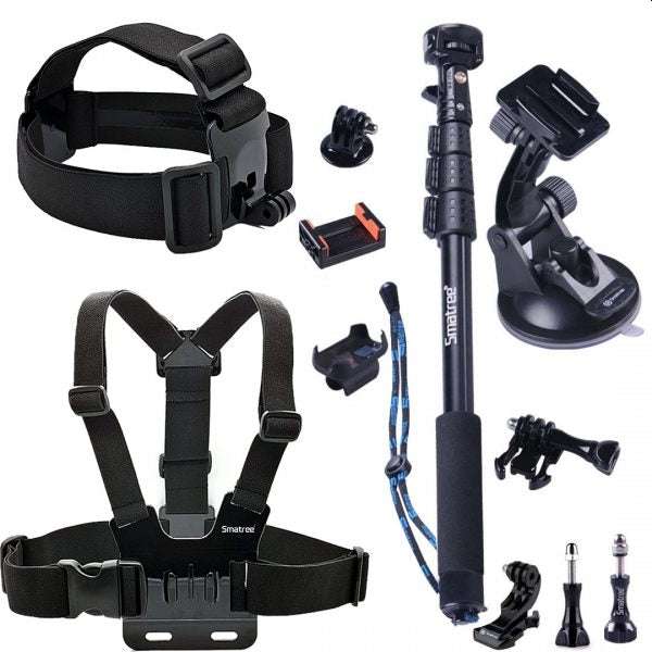 Smatree 13-in-1 Outdoor Sports Accessories Kit for GoPro Hero 10/9/8/7/6/5/4/3+/3/2/1