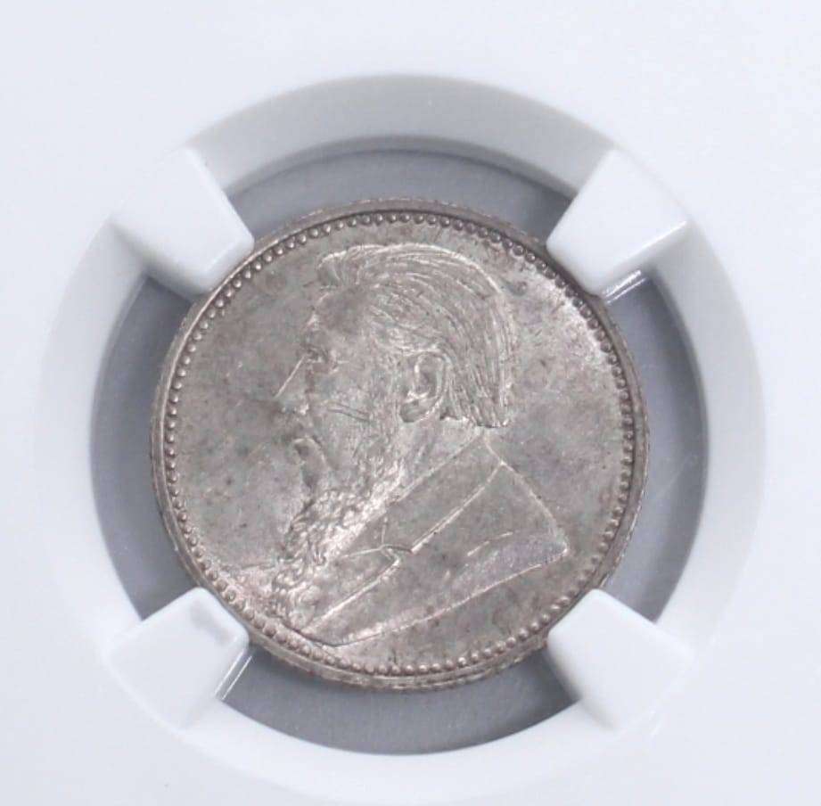 1892 6 PENCE NGC GRADED MS62