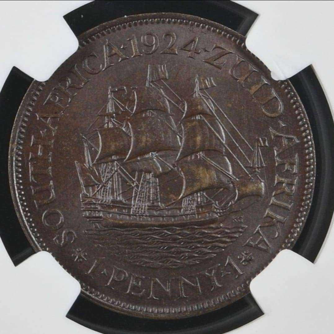 1924 BROWN PENNY NGC GRADED MS64+ (2ND FINEST)