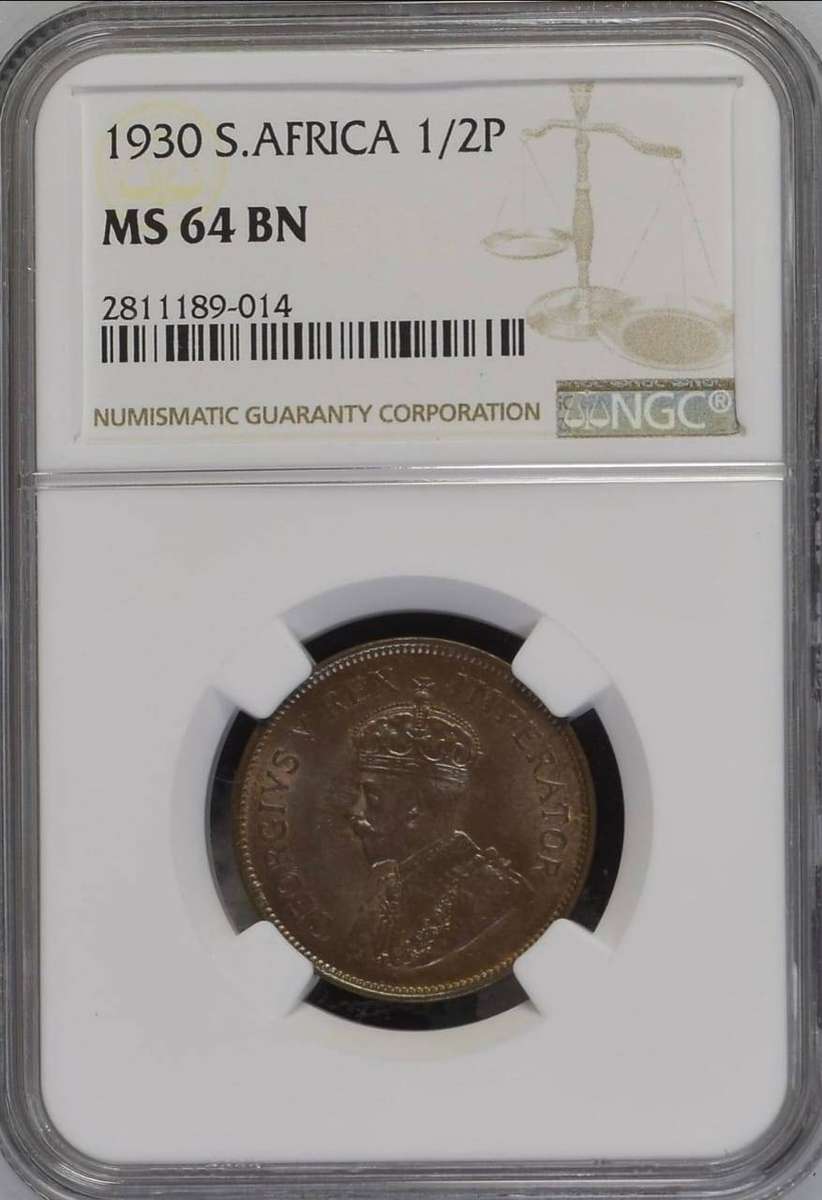 1930 HALFPENNY NGC NS64BN