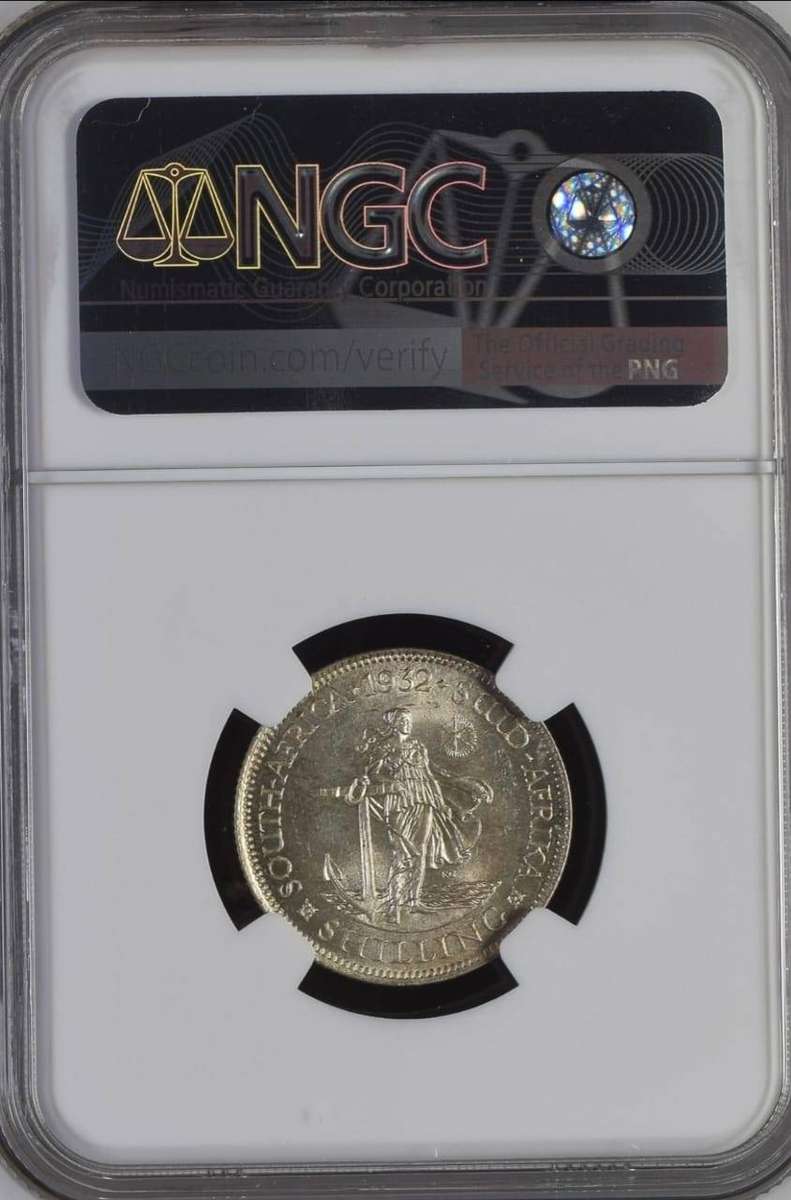 1932 1 SHILLING NGC GRADED MS64