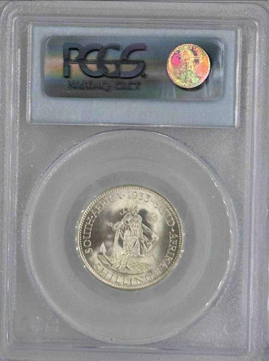 1933 SHILLING PCGS MS65