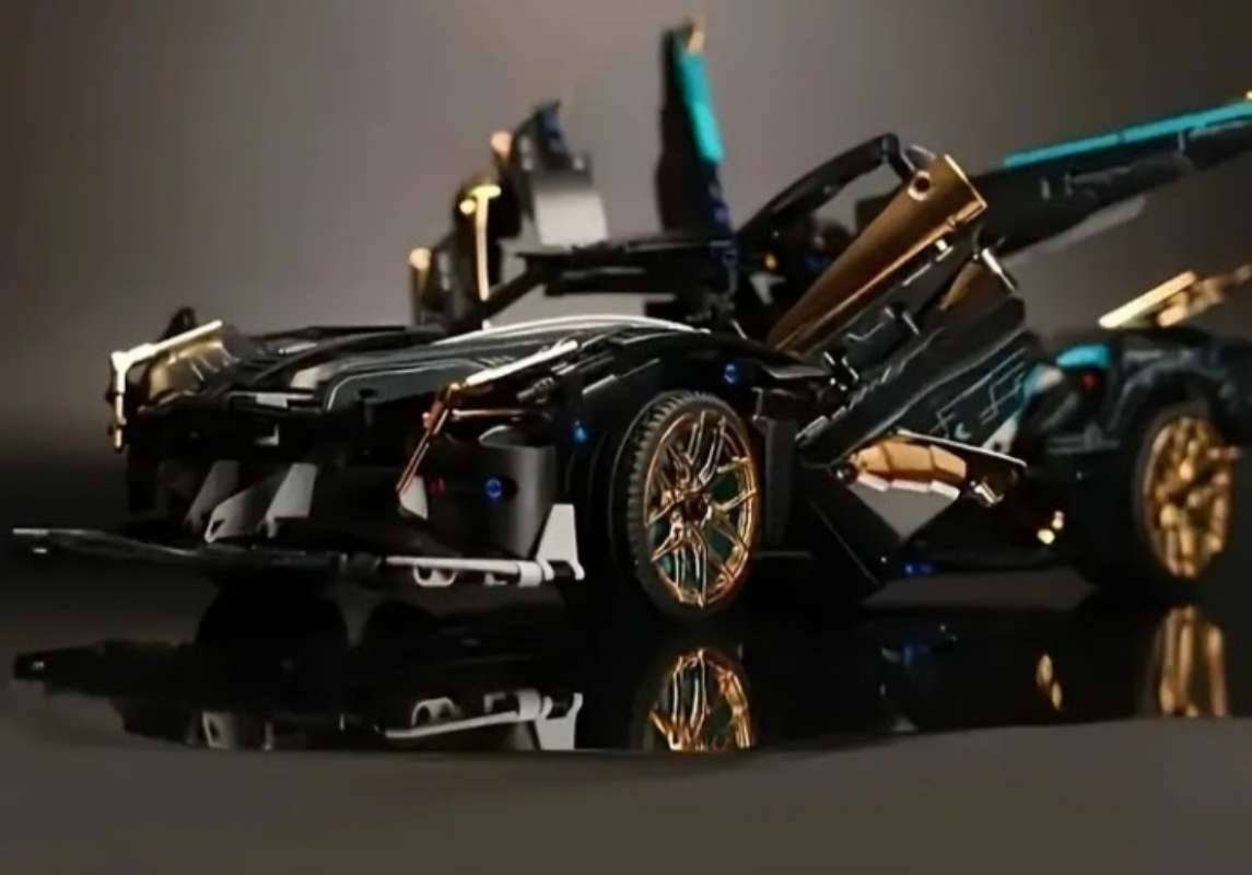 Lambo Super Car Building Blocks Model
