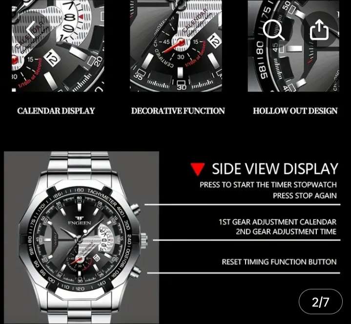 Mens Calender Watch