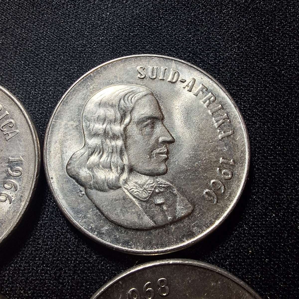 2 x 1966 & 2 x 1968 - 50 cent English & Afrikaans Uncirculated Coins