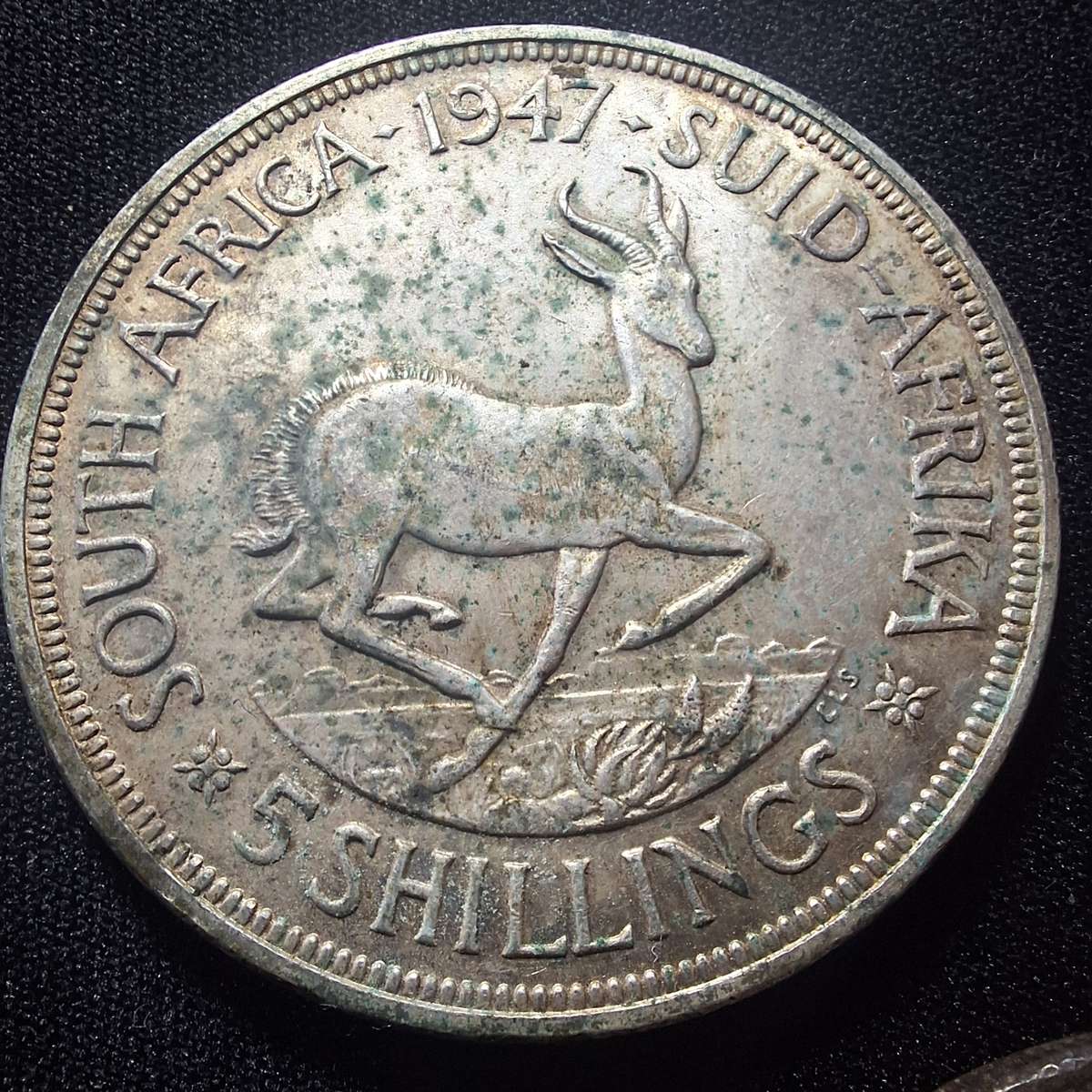 1947 to 1949 SA 5 Shilling Silver Coins