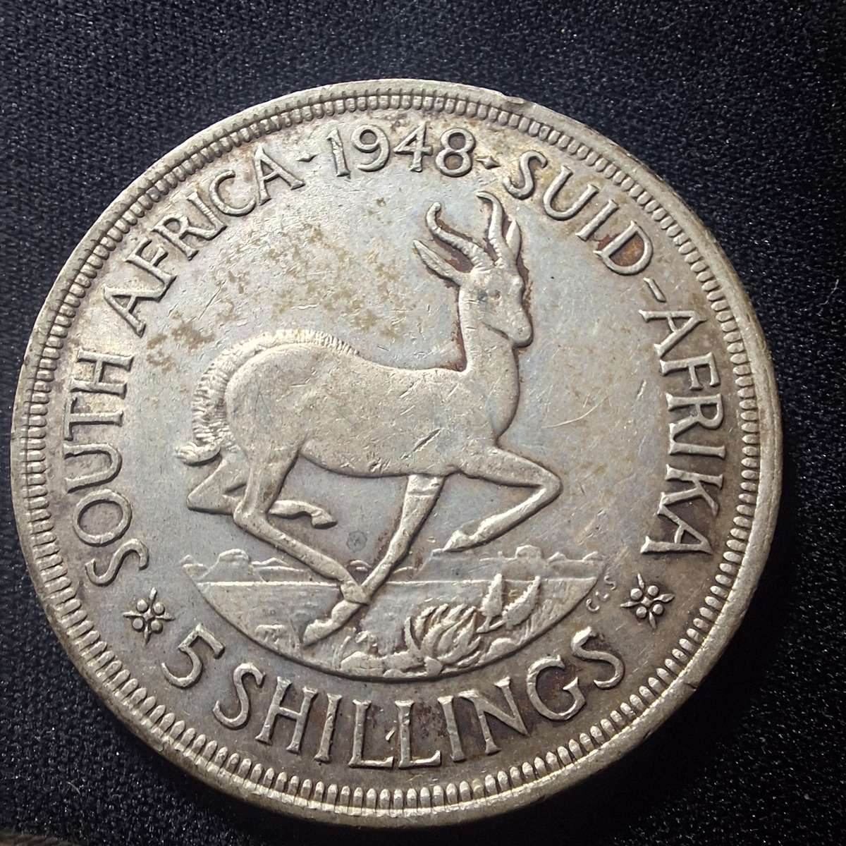 1947 to 1949 SA 5 Shilling Silver Coins