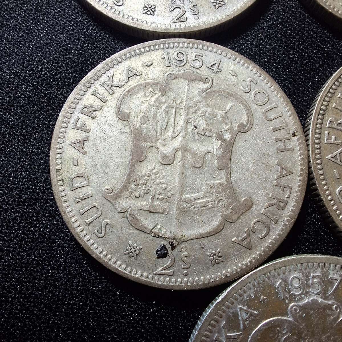 1951 to 1958 2 Shilling Coins