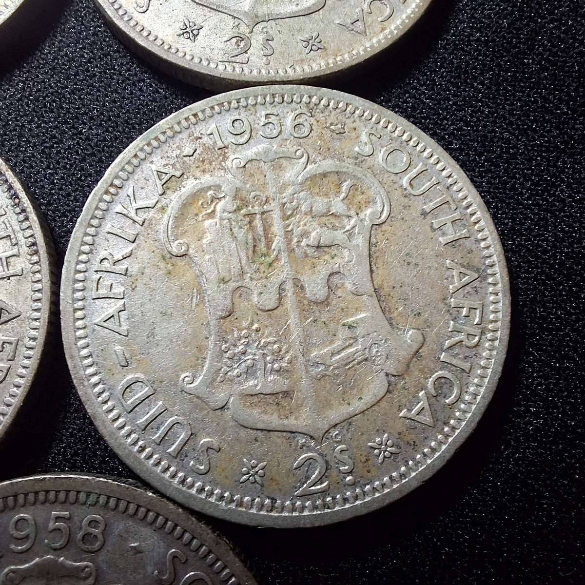 1951 to 1958 2 Shilling Coins