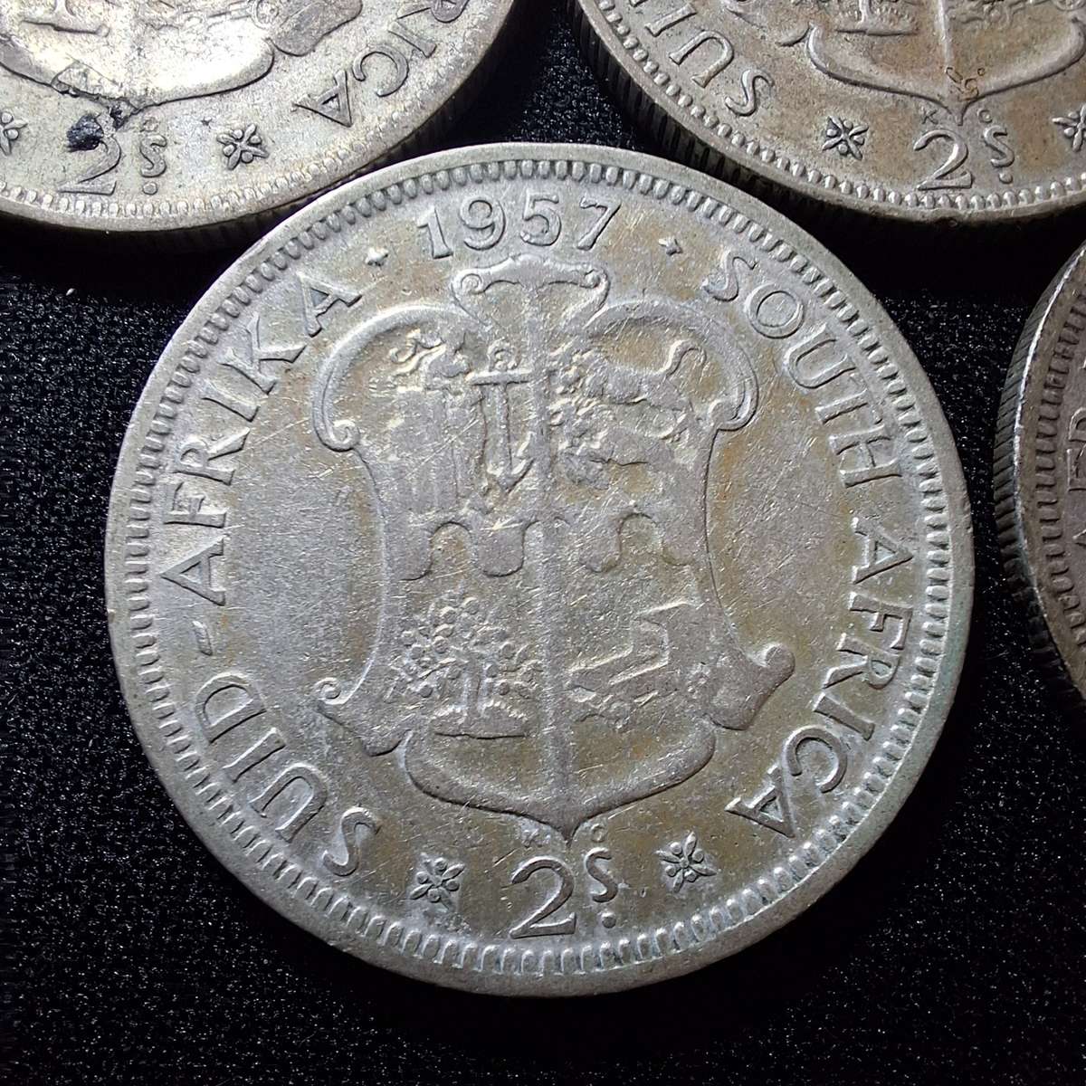1951 to 1958 2 Shilling Coins