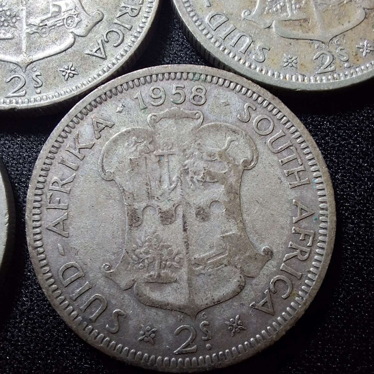 1951 to 1958 2 Shilling Coins