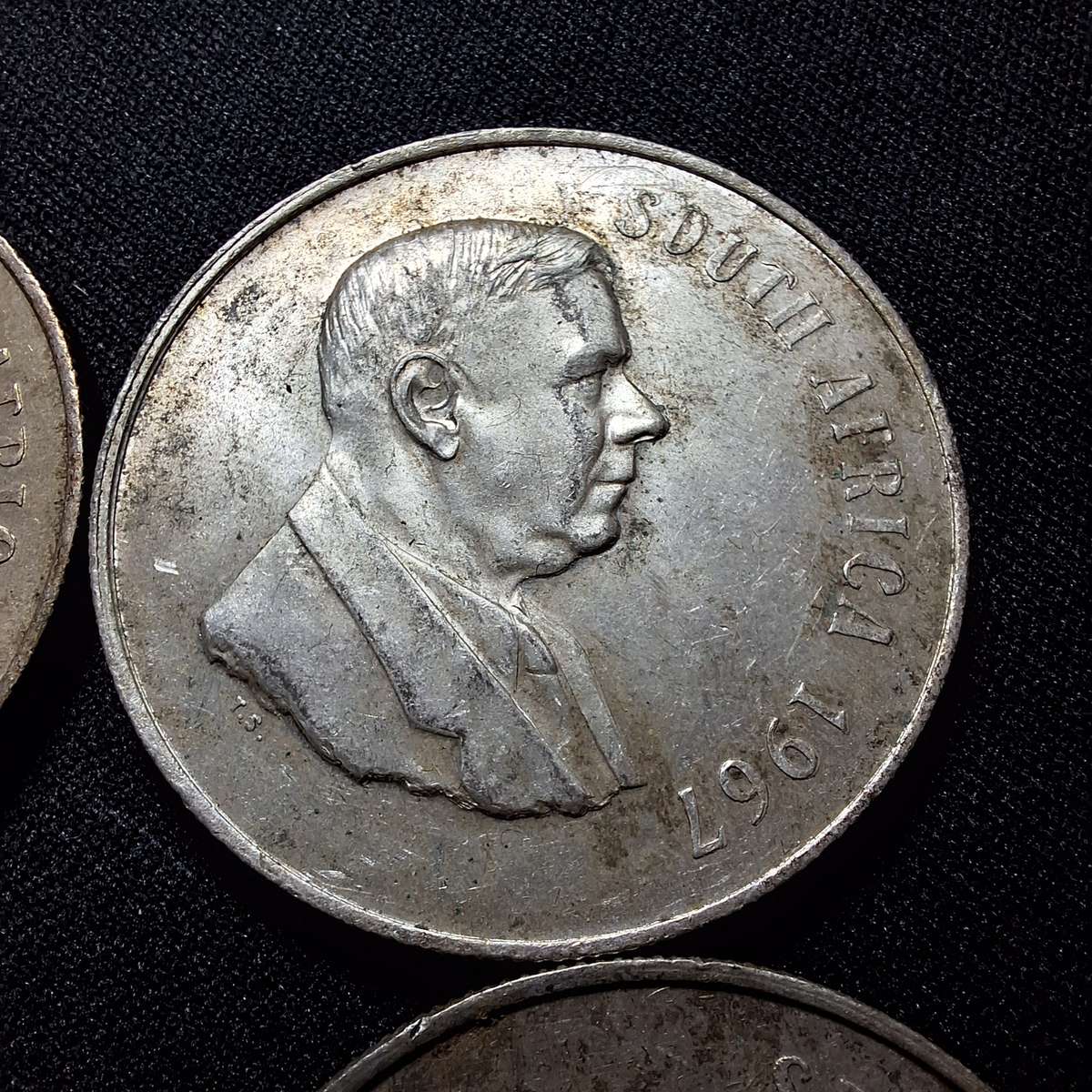 4 x 1967 uncirculated Silver R1 Coins