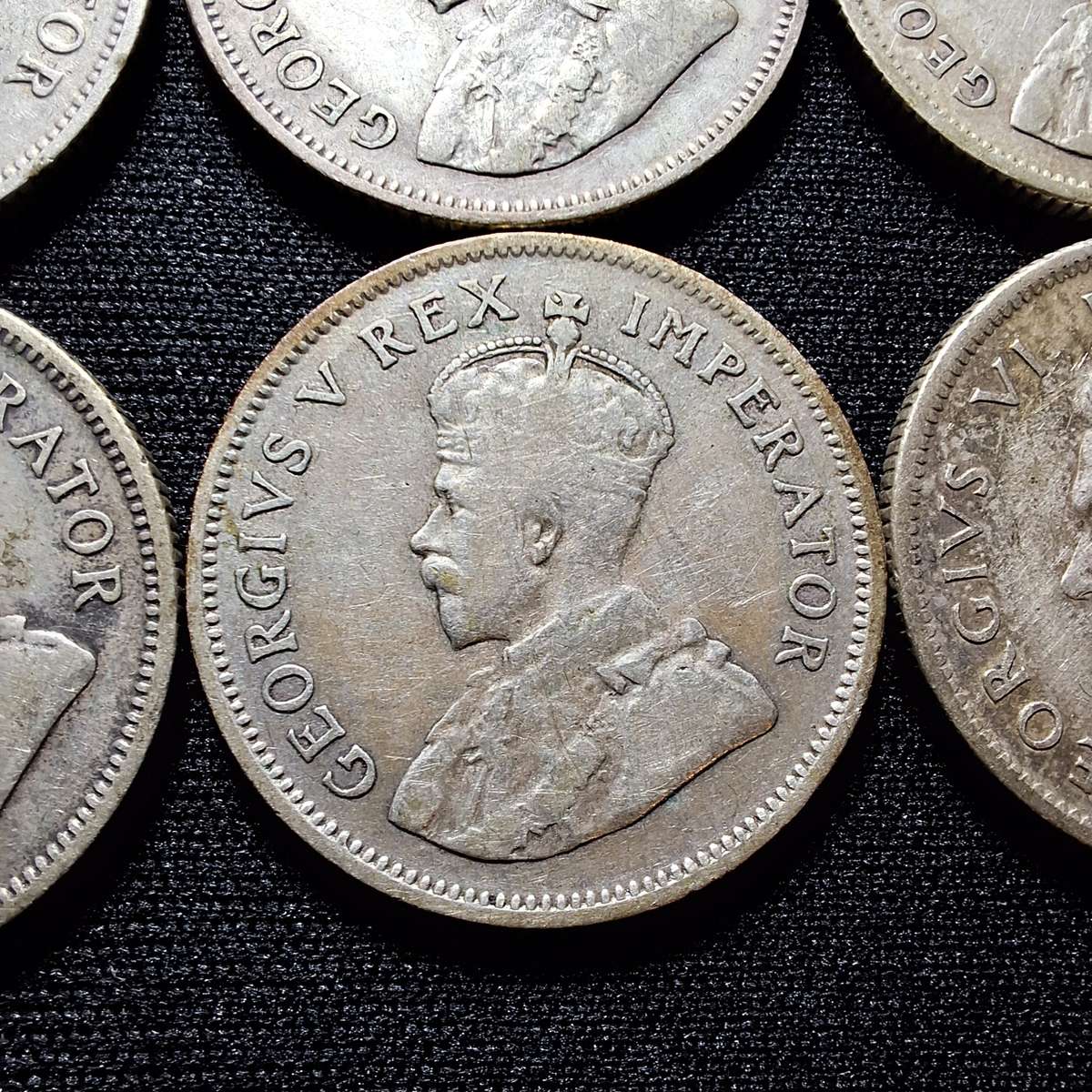 1932 - 1937 South Africa  1 Shilling Coins