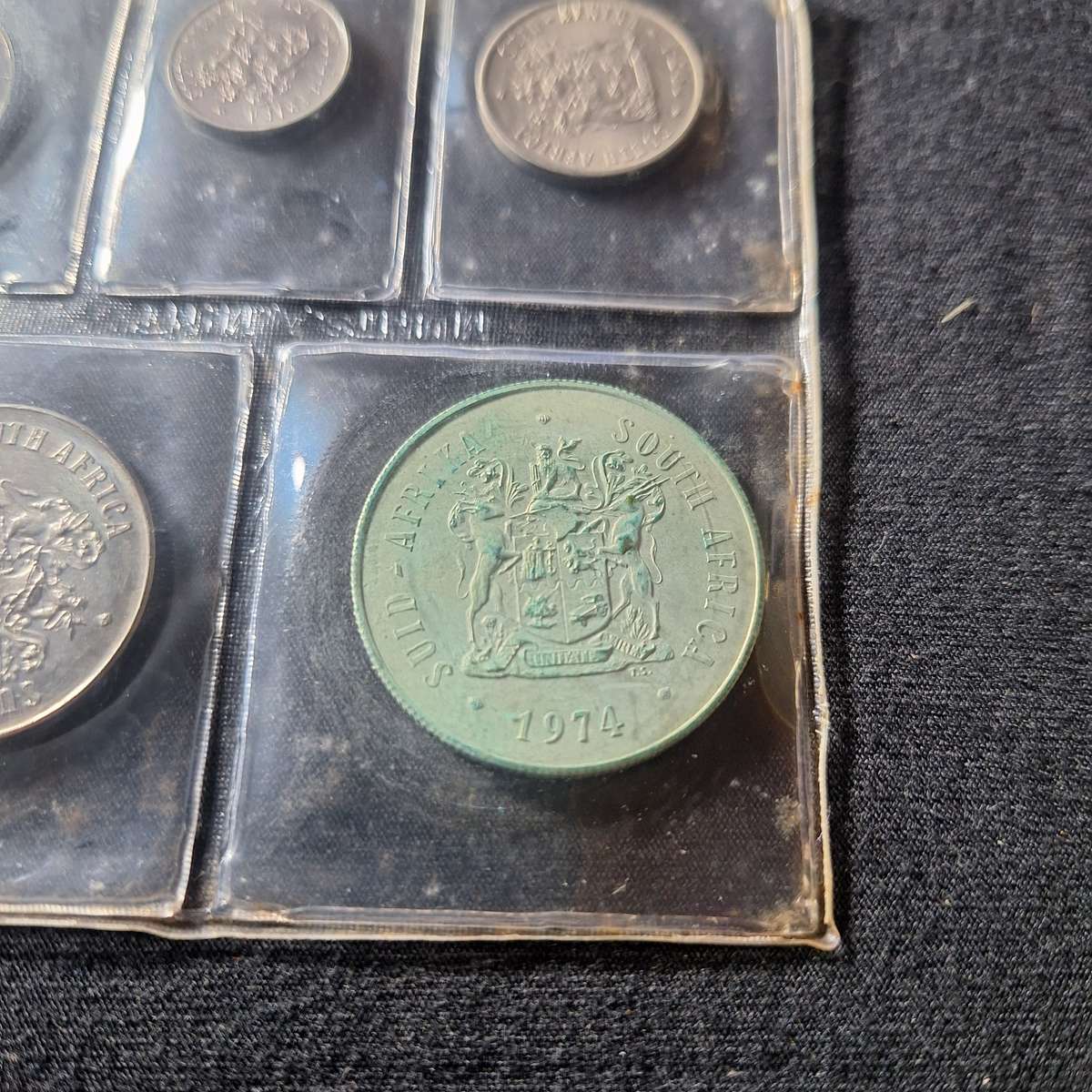 2 x 1974 Uncirculated SA Mint Packs with Silver R1