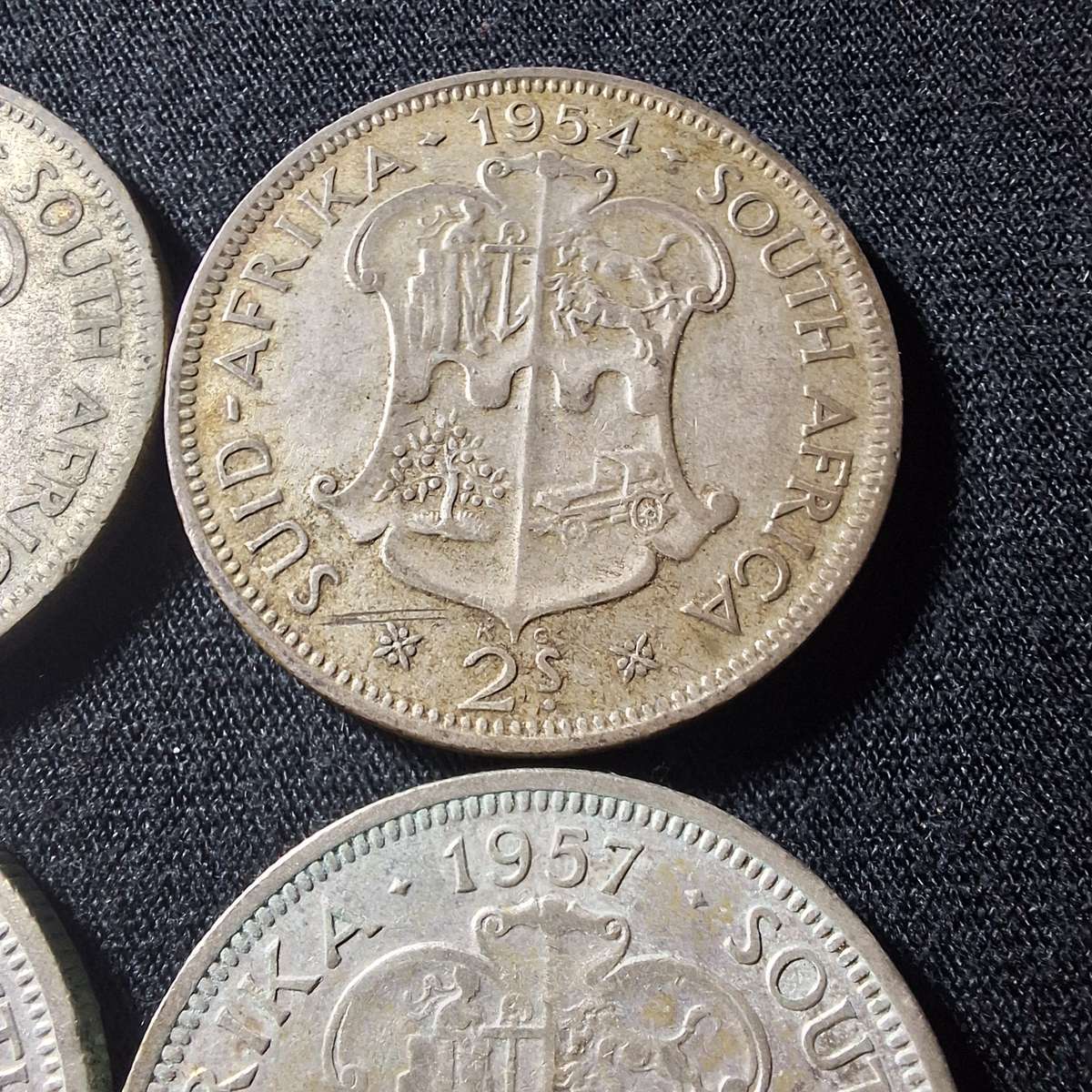 1952 to 1958 - 2 Shilling SA coins