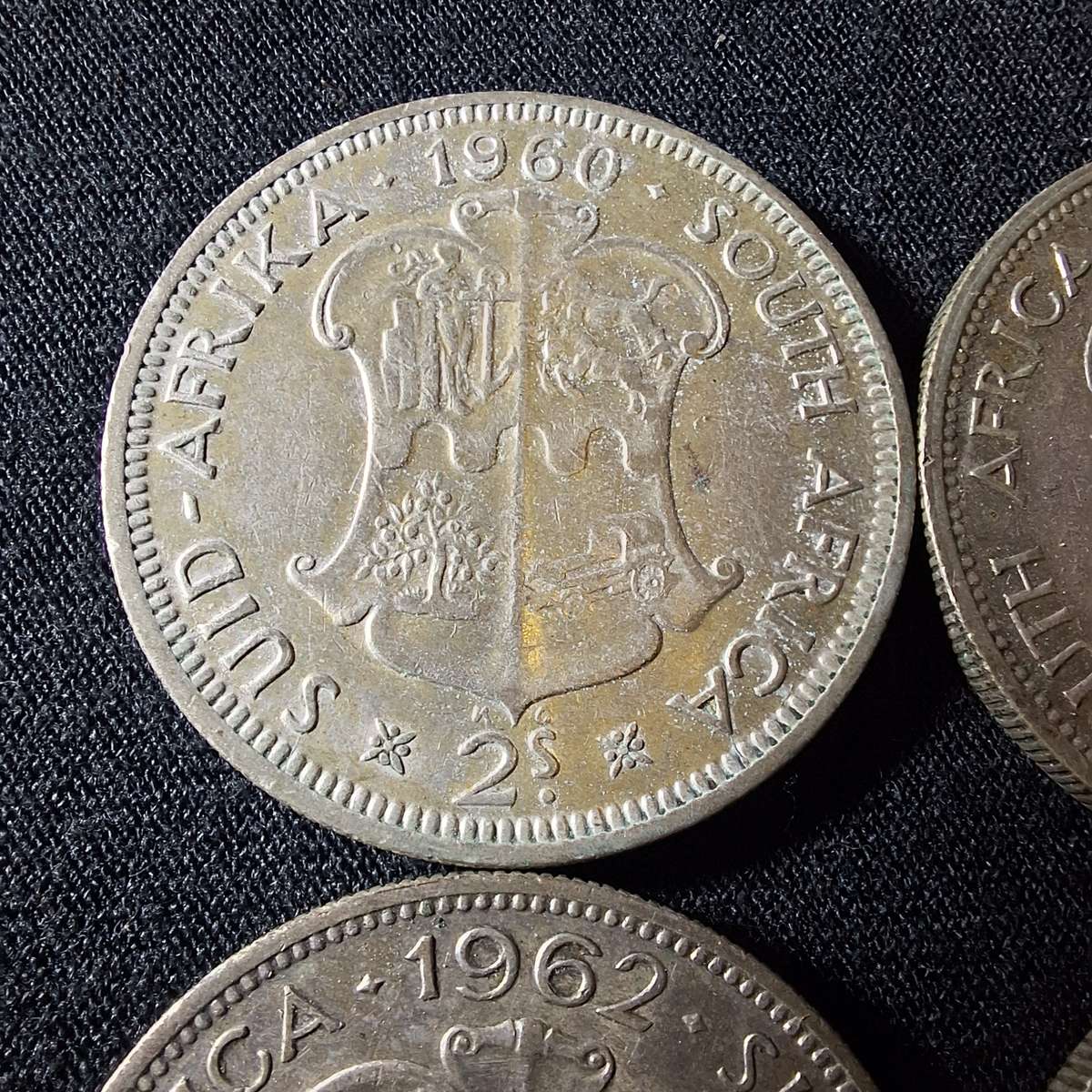 1960 to 1964 - 2 Shilling / 20c SA coins