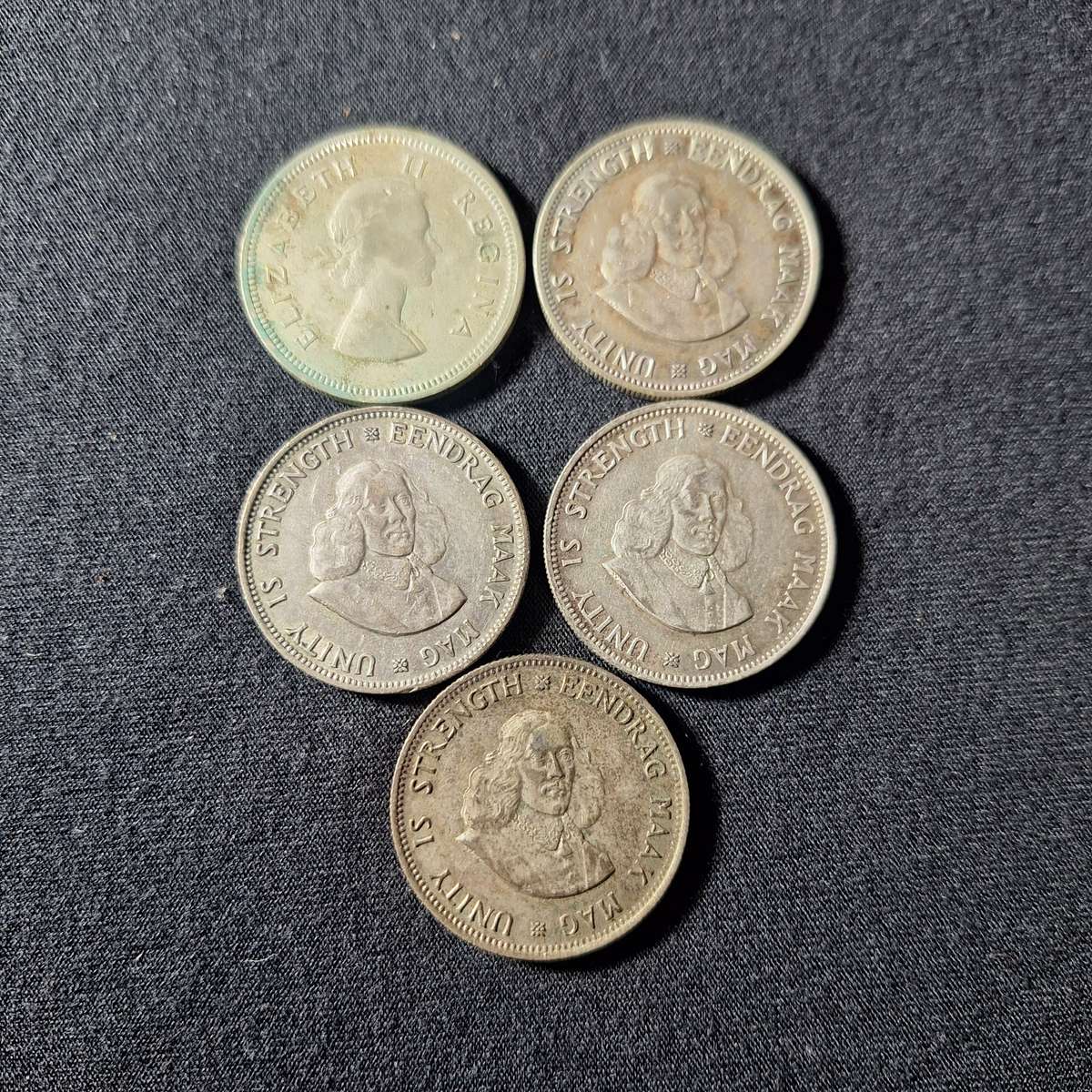 1960 to 1964 - 2 Shilling / 20c SA coins