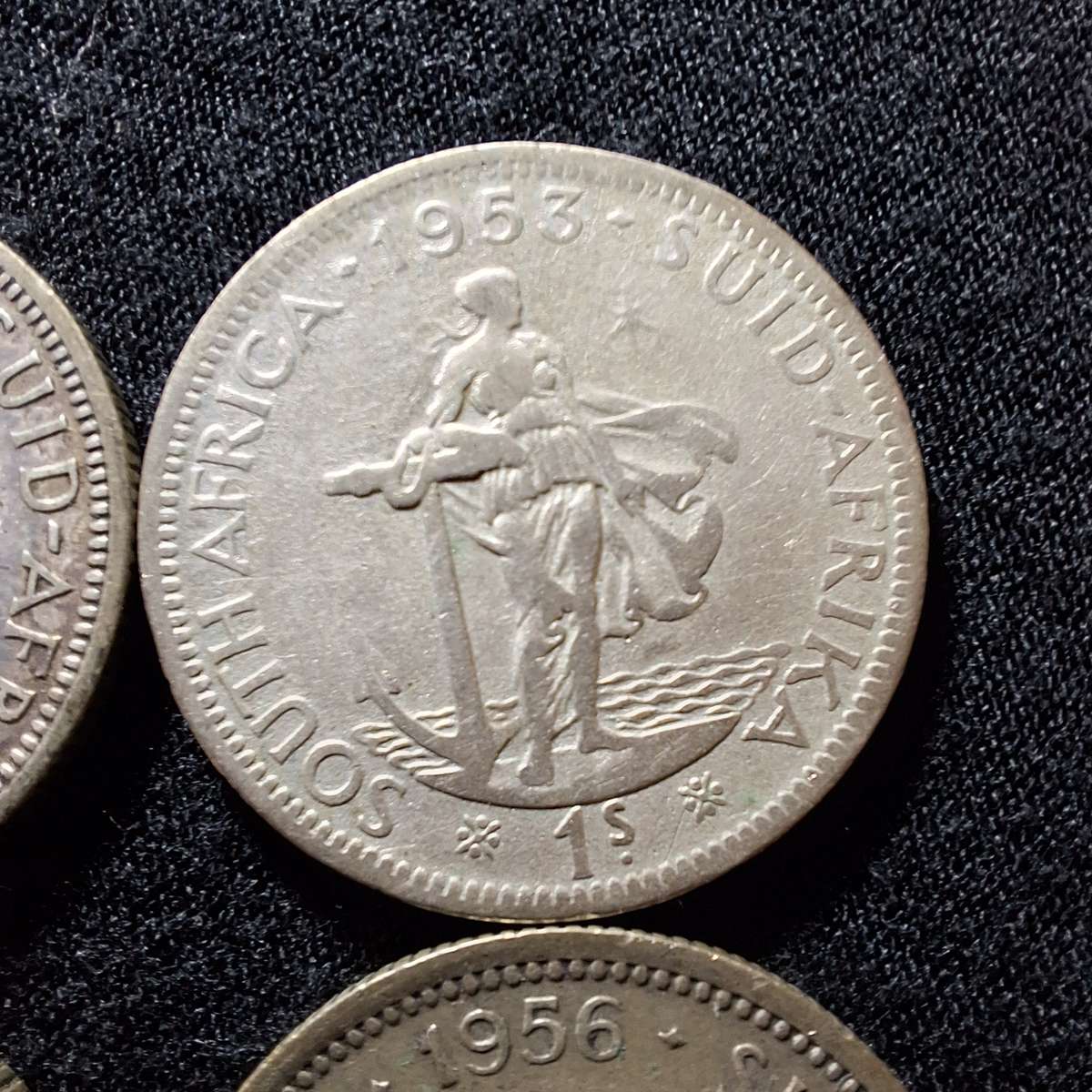 1951 to 1958 - South Africa 1 Shilling Coins