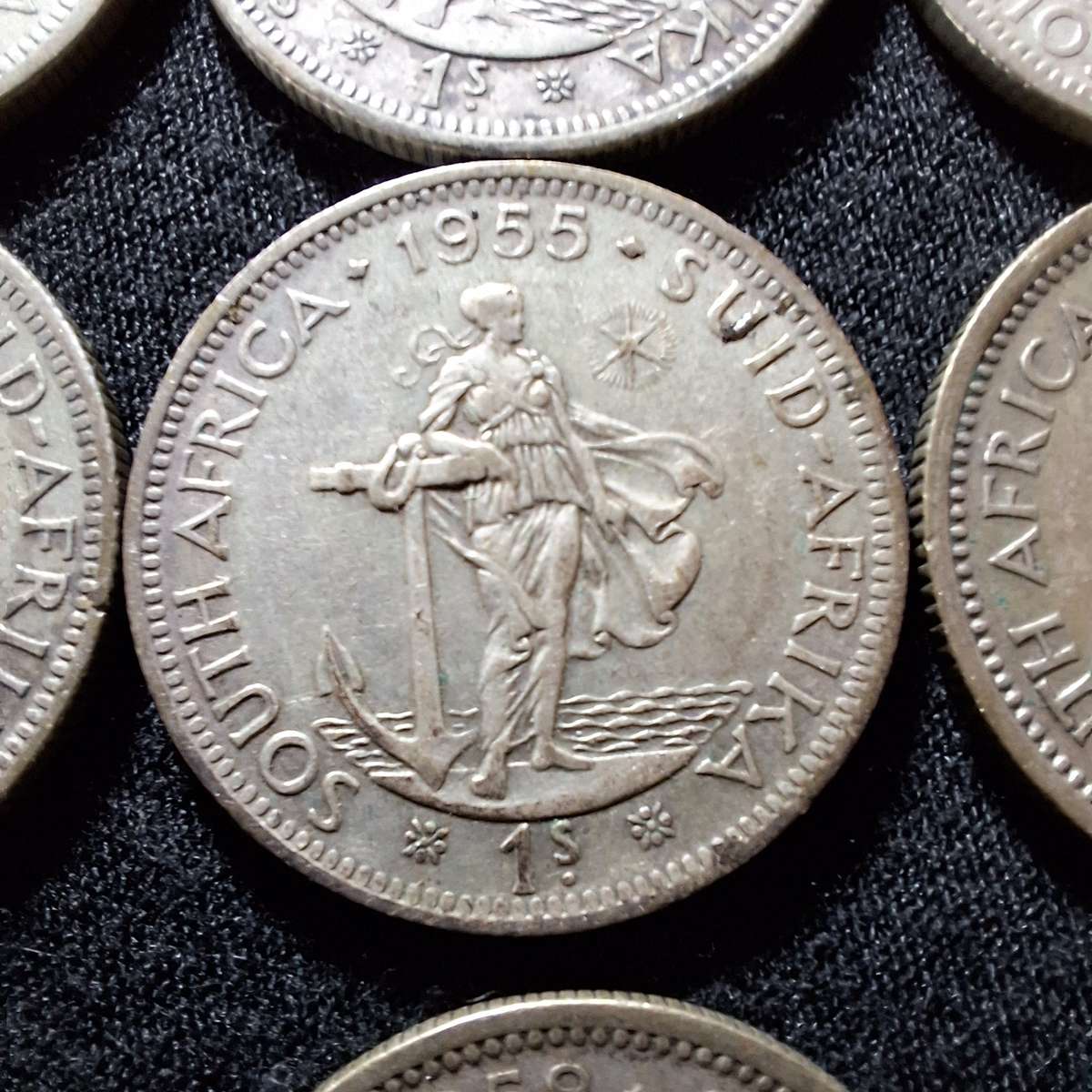 1951 to 1958 - South Africa 1 Shilling Coins